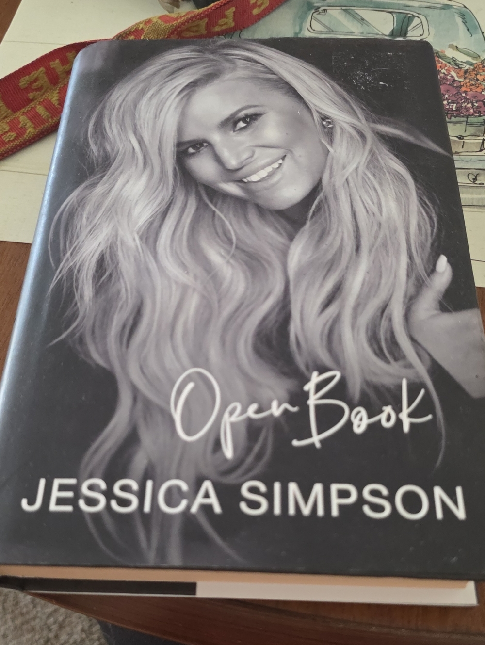 Jessica Simpson Black & White Portrait Hardcover Book